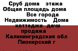 Сруб дома 2 этажа › Общая площадь дома ­ 200 - Все города Недвижимость » Дома, коттеджи, дачи продажа   . Калининградская обл.,Пионерский г.